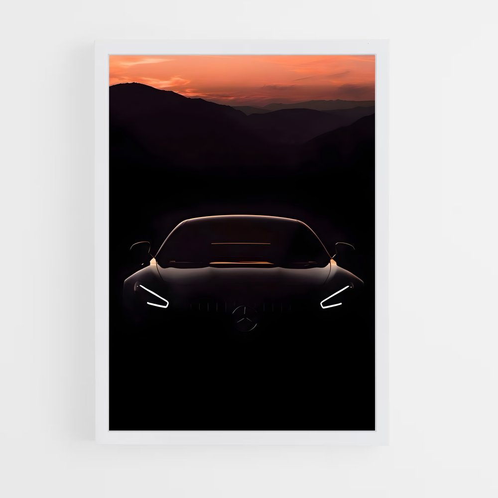 Poster raffiné Sls amg gt – affiche Mercedes (vue 3)